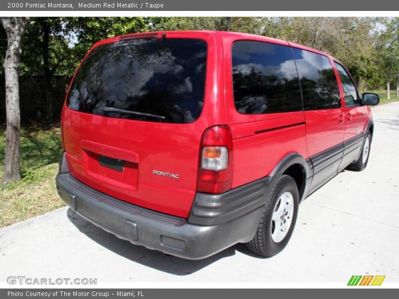 Medium Red Metallic / Taupe 2000 Pontiac Montana
