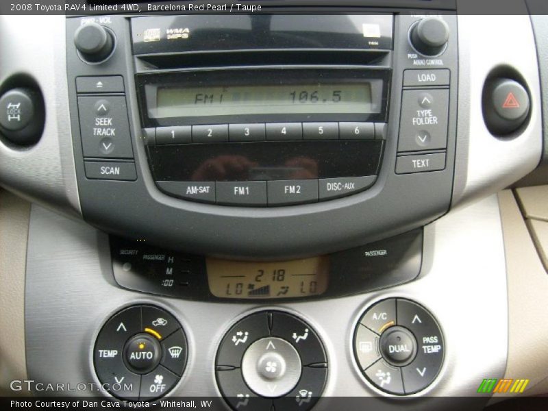 Barcelona Red Pearl / Taupe 2008 Toyota RAV4 Limited 4WD