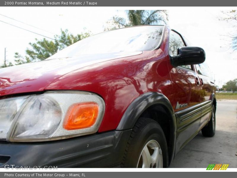 Medium Red Metallic / Taupe 2000 Pontiac Montana