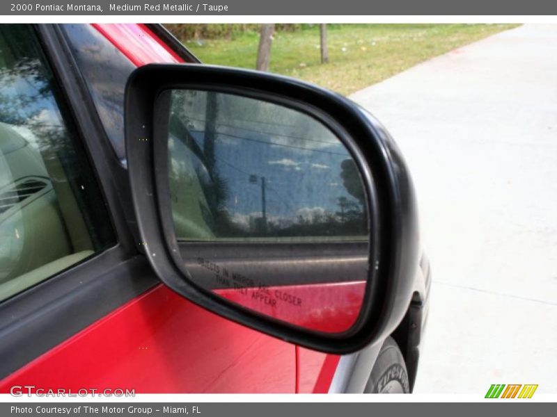 Medium Red Metallic / Taupe 2000 Pontiac Montana