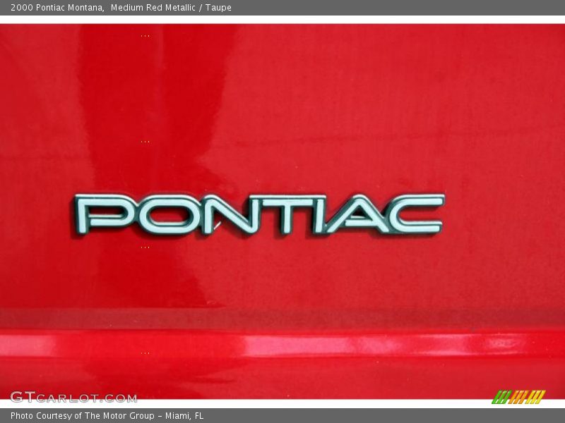 Medium Red Metallic / Taupe 2000 Pontiac Montana