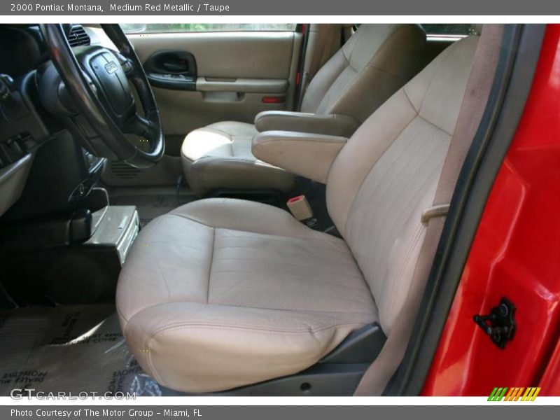 Medium Red Metallic / Taupe 2000 Pontiac Montana