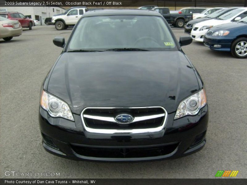 Obsidian Black Pearl / Off Black 2009 Subaru Legacy 2.5i Sedan