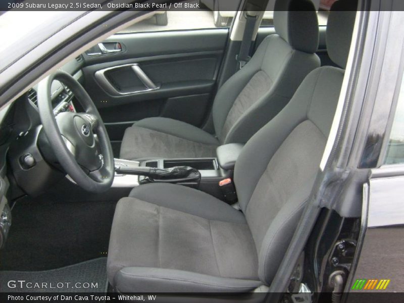 Obsidian Black Pearl / Off Black 2009 Subaru Legacy 2.5i Sedan