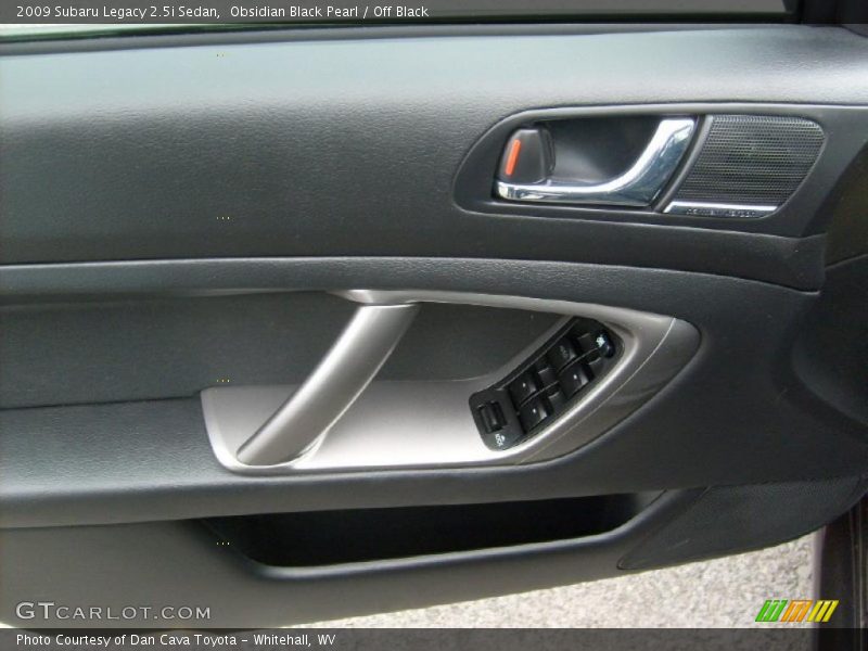 Obsidian Black Pearl / Off Black 2009 Subaru Legacy 2.5i Sedan
