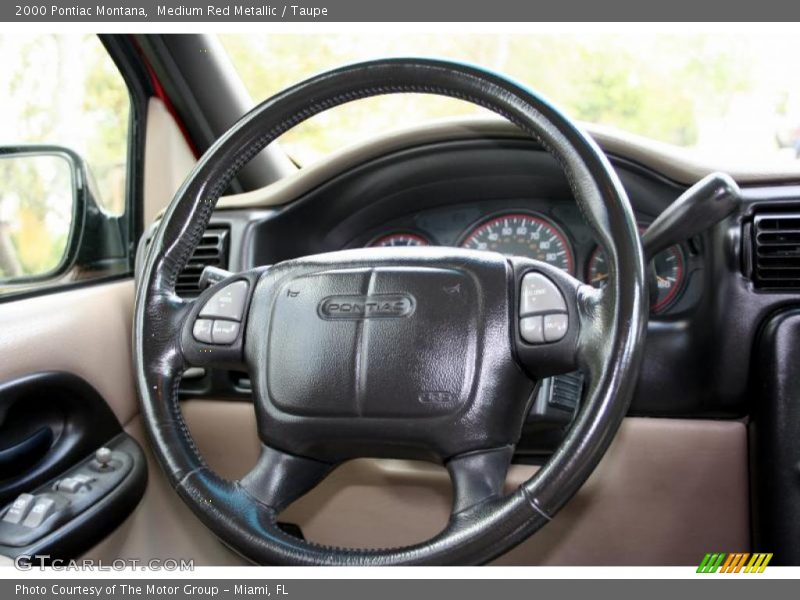 Medium Red Metallic / Taupe 2000 Pontiac Montana