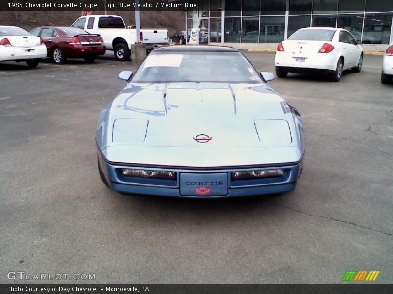 Light Blue Metallic / Medium Blue 1985 Chevrolet Corvette Coupe