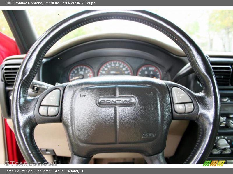 Medium Red Metallic / Taupe 2000 Pontiac Montana