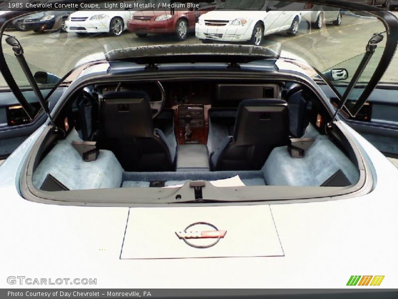 Light Blue Metallic / Medium Blue 1985 Chevrolet Corvette Coupe