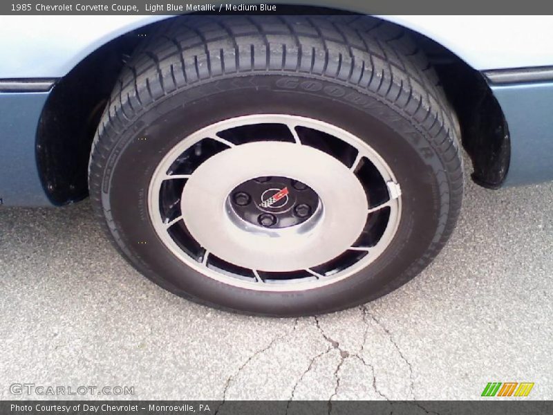 Light Blue Metallic / Medium Blue 1985 Chevrolet Corvette Coupe