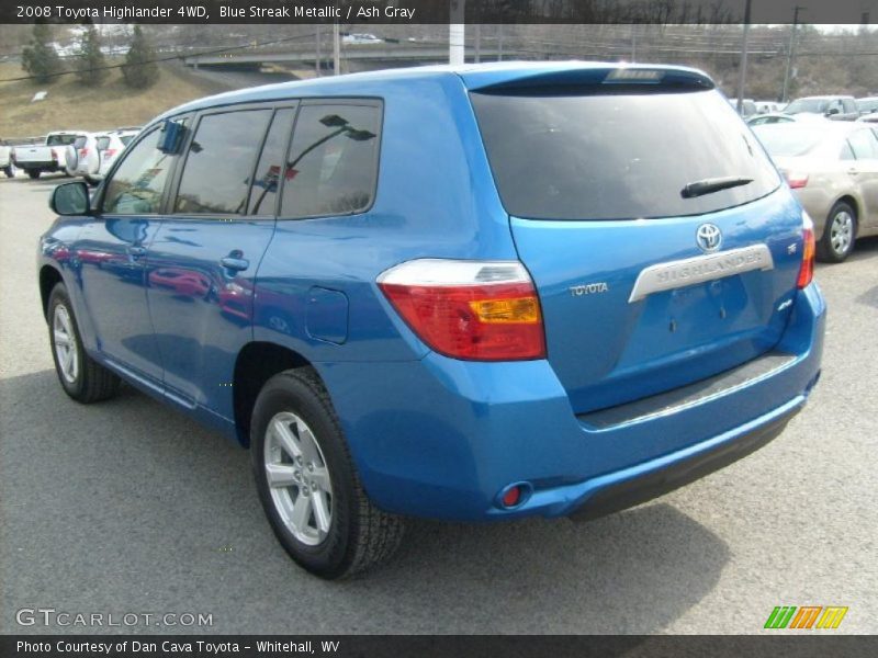 Blue Streak Metallic / Ash Gray 2008 Toyota Highlander 4WD