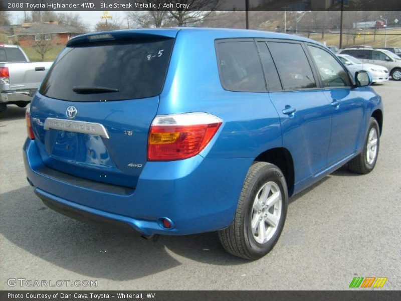 Blue Streak Metallic / Ash Gray 2008 Toyota Highlander 4WD