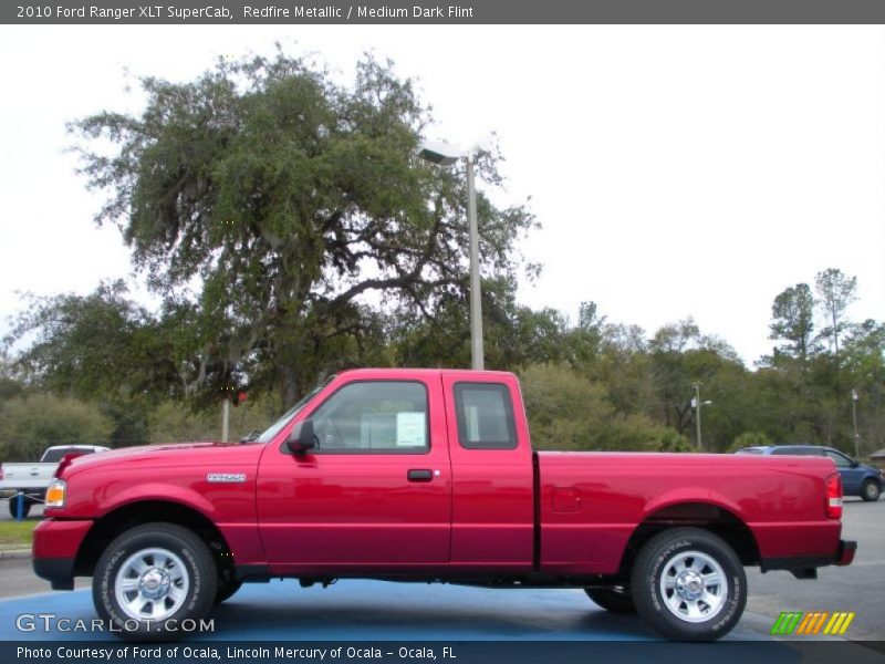Redfire Metallic / Medium Dark Flint 2010 Ford Ranger XLT SuperCab