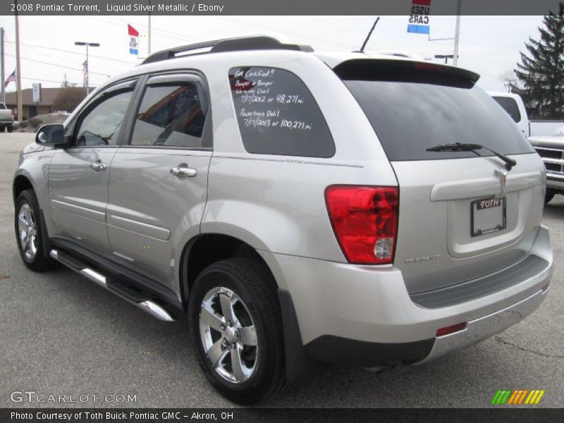 Liquid Silver Metallic / Ebony 2008 Pontiac Torrent