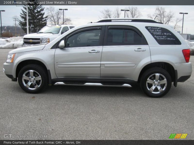Liquid Silver Metallic / Ebony 2008 Pontiac Torrent