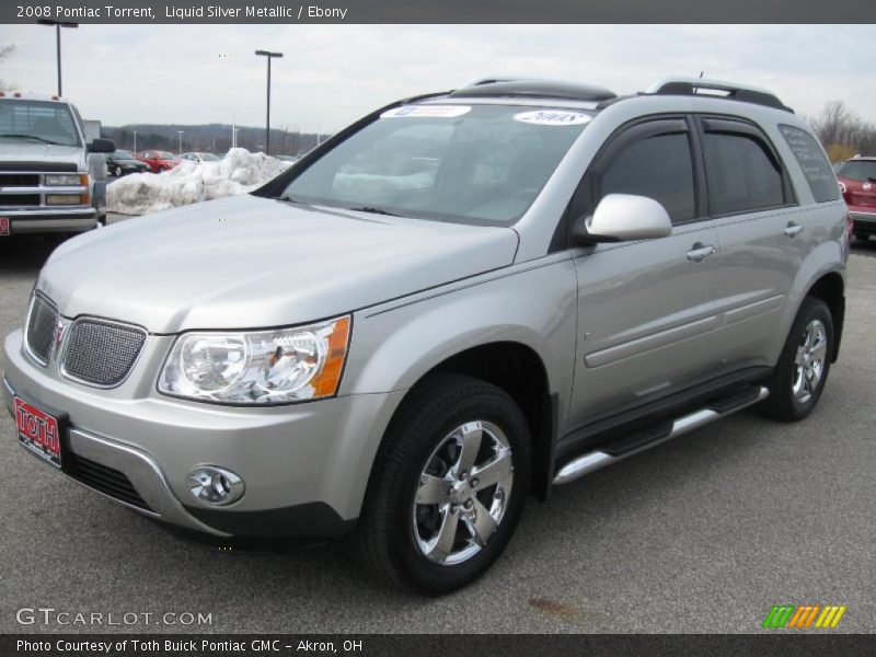 Liquid Silver Metallic / Ebony 2008 Pontiac Torrent