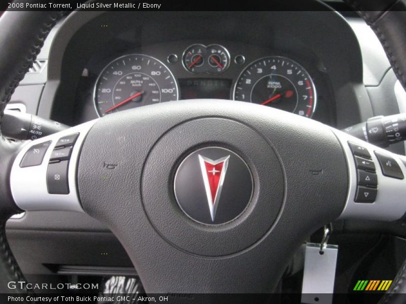 Liquid Silver Metallic / Ebony 2008 Pontiac Torrent