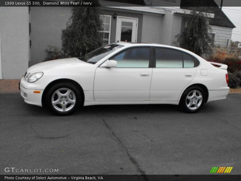 Diamond White Pearl / Ivory 1999 Lexus GS 300