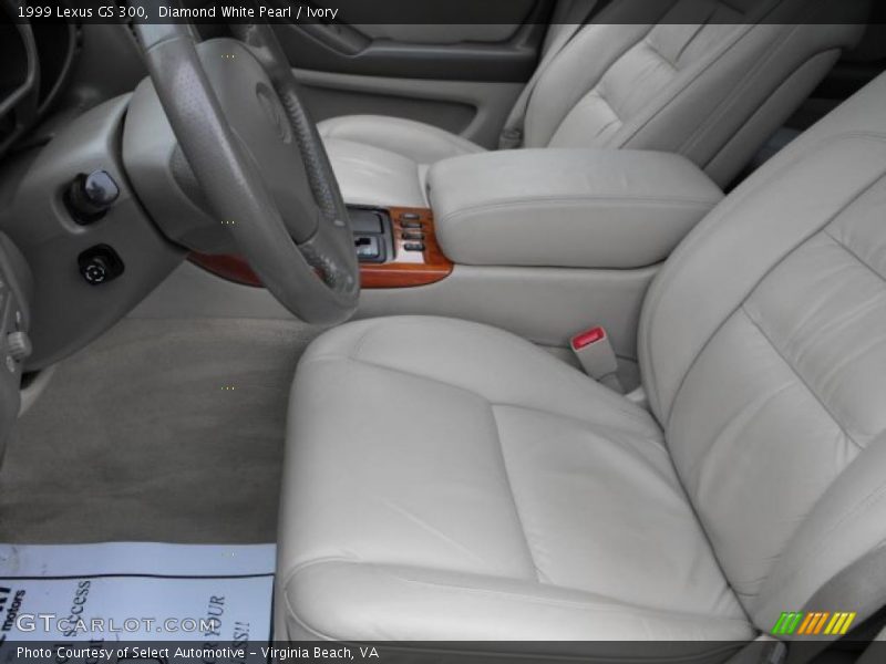 Diamond White Pearl / Ivory 1999 Lexus GS 300