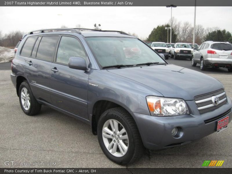 Bluestone Metallic / Ash Gray 2007 Toyota Highlander Hybrid Limited 4WD