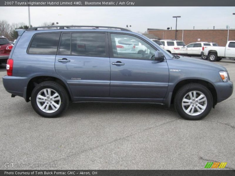 Bluestone Metallic / Ash Gray 2007 Toyota Highlander Hybrid Limited 4WD