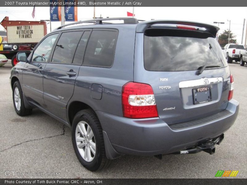 Bluestone Metallic / Ash Gray 2007 Toyota Highlander Hybrid Limited 4WD