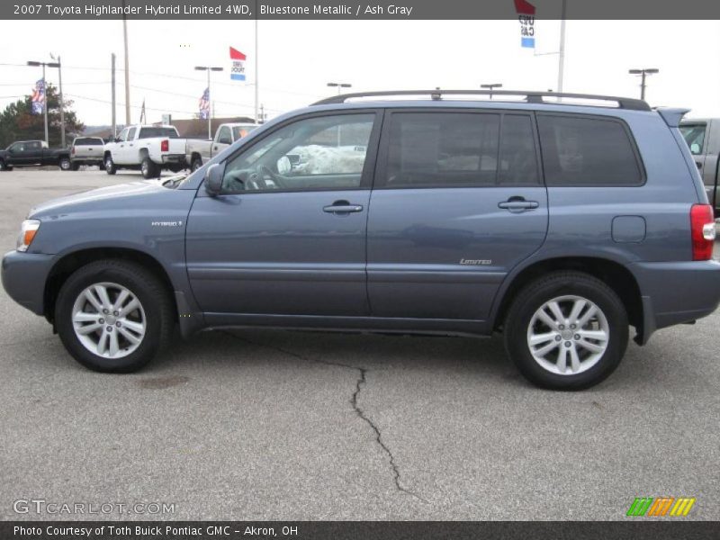 Bluestone Metallic / Ash Gray 2007 Toyota Highlander Hybrid Limited 4WD