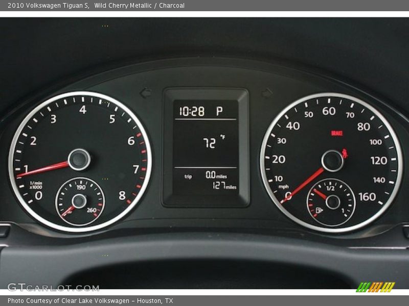 Wild Cherry Metallic / Charcoal 2010 Volkswagen Tiguan S