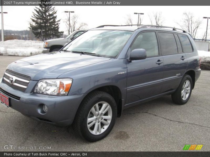 Bluestone Metallic / Ash Gray 2007 Toyota Highlander Hybrid Limited 4WD