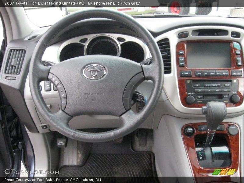 Bluestone Metallic / Ash Gray 2007 Toyota Highlander Hybrid Limited 4WD