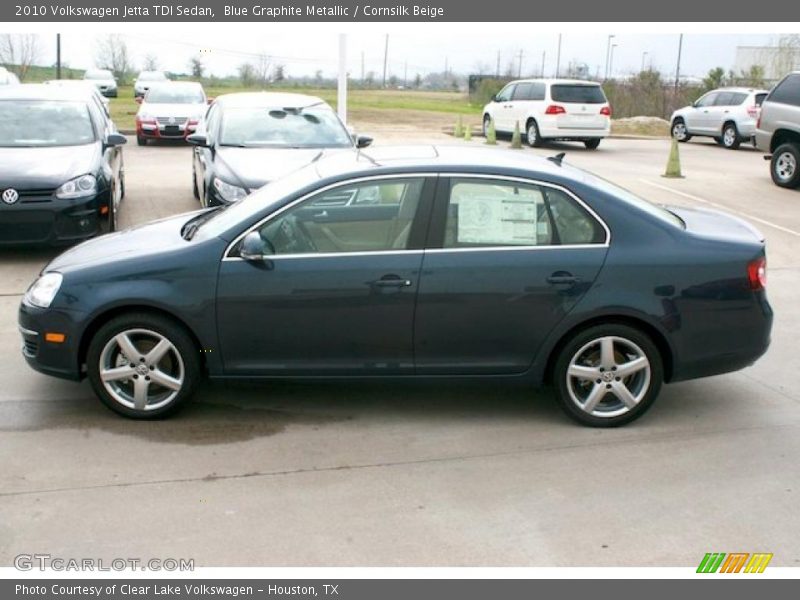 Blue Graphite Metallic / Cornsilk Beige 2010 Volkswagen Jetta TDI Sedan