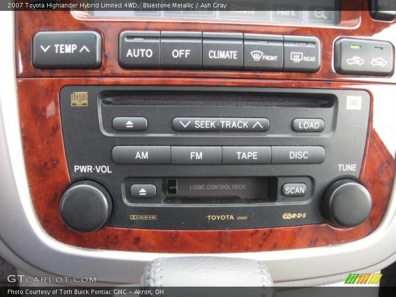 Bluestone Metallic / Ash Gray 2007 Toyota Highlander Hybrid Limited 4WD