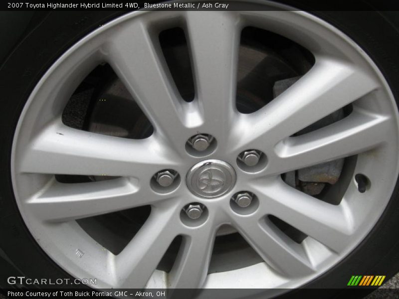 Bluestone Metallic / Ash Gray 2007 Toyota Highlander Hybrid Limited 4WD
