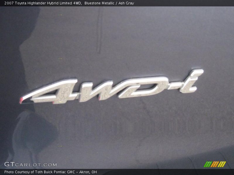 Bluestone Metallic / Ash Gray 2007 Toyota Highlander Hybrid Limited 4WD
