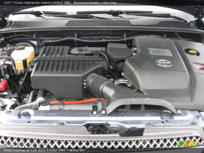 Bluestone Metallic / Ash Gray 2007 Toyota Highlander Hybrid Limited 4WD