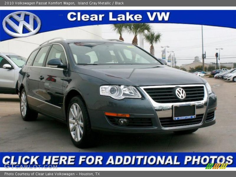 Island Gray Metallic / Black 2010 Volkswagen Passat Komfort Wagon