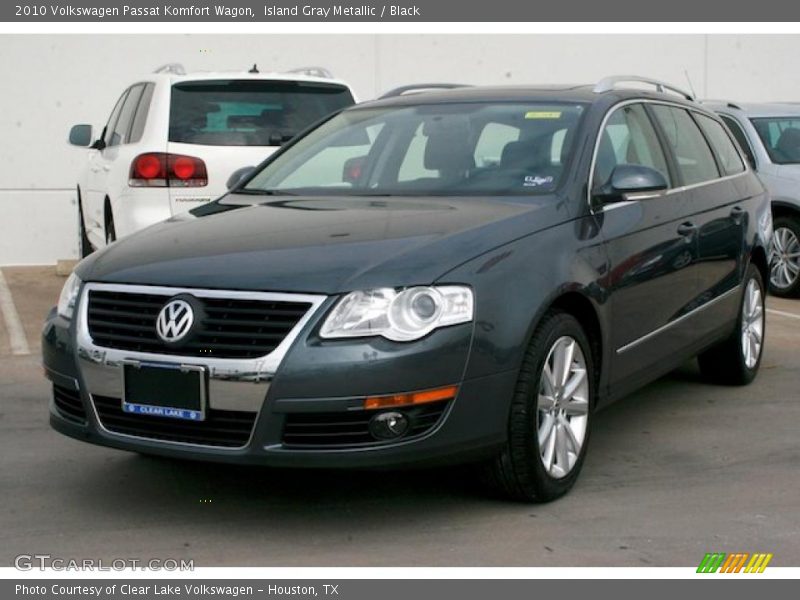 Island Gray Metallic / Black 2010 Volkswagen Passat Komfort Wagon