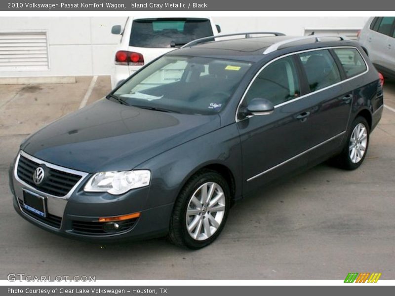 Island Gray Metallic / Black 2010 Volkswagen Passat Komfort Wagon