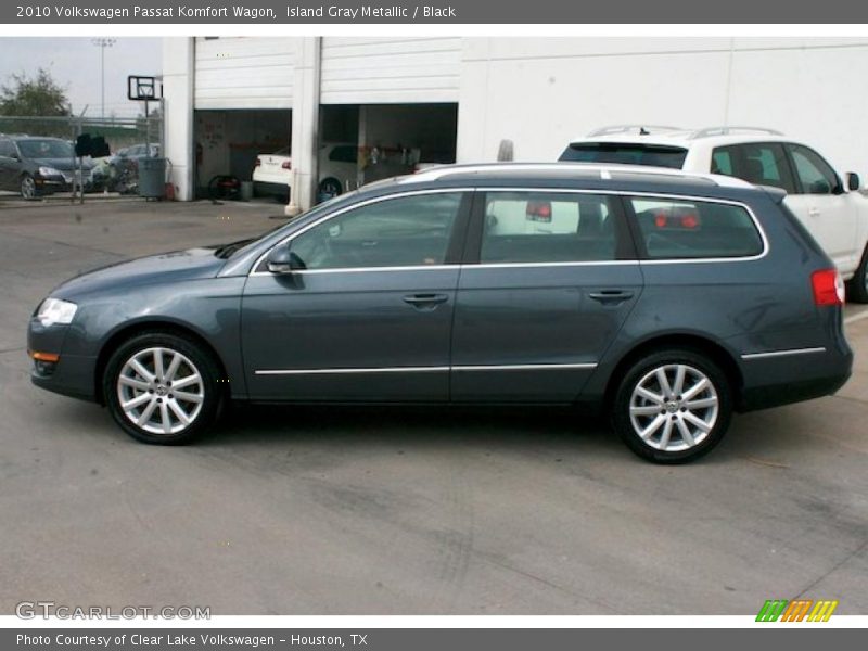 Island Gray Metallic / Black 2010 Volkswagen Passat Komfort Wagon