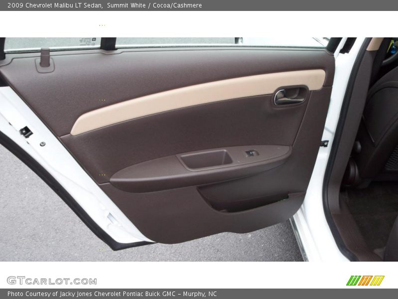 Summit White / Cocoa/Cashmere 2009 Chevrolet Malibu LT Sedan