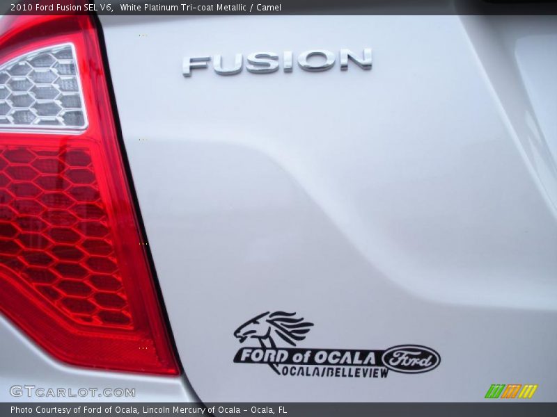 White Platinum Tri-coat Metallic / Camel 2010 Ford Fusion SEL V6
