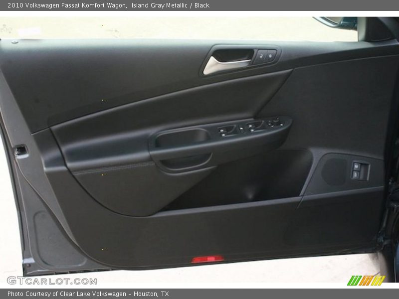 Island Gray Metallic / Black 2010 Volkswagen Passat Komfort Wagon
