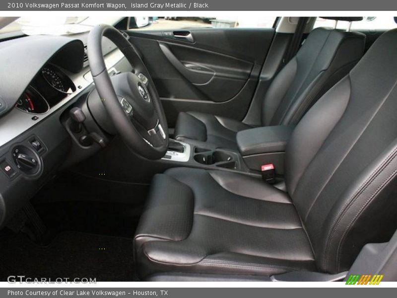 Island Gray Metallic / Black 2010 Volkswagen Passat Komfort Wagon
