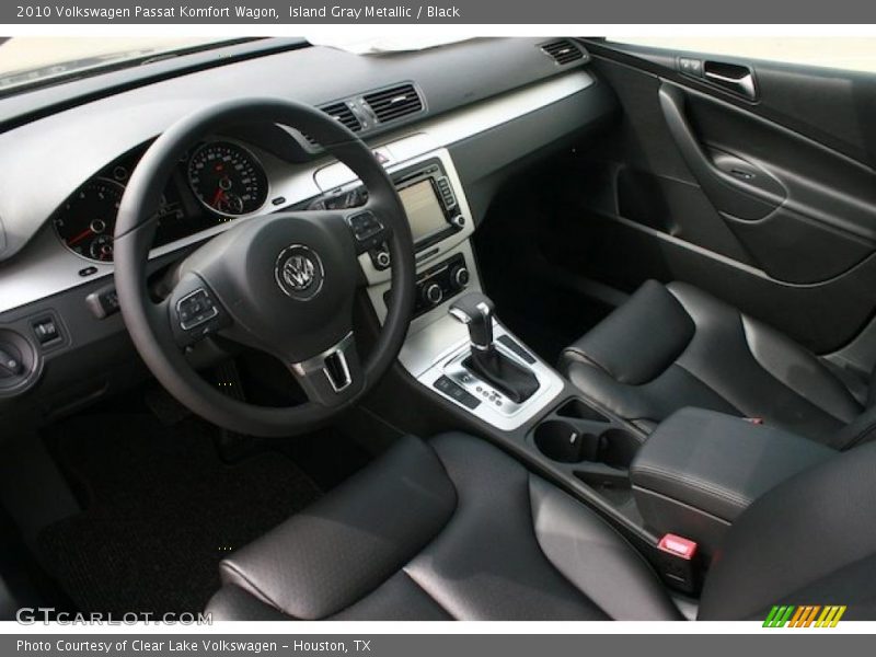 Island Gray Metallic / Black 2010 Volkswagen Passat Komfort Wagon