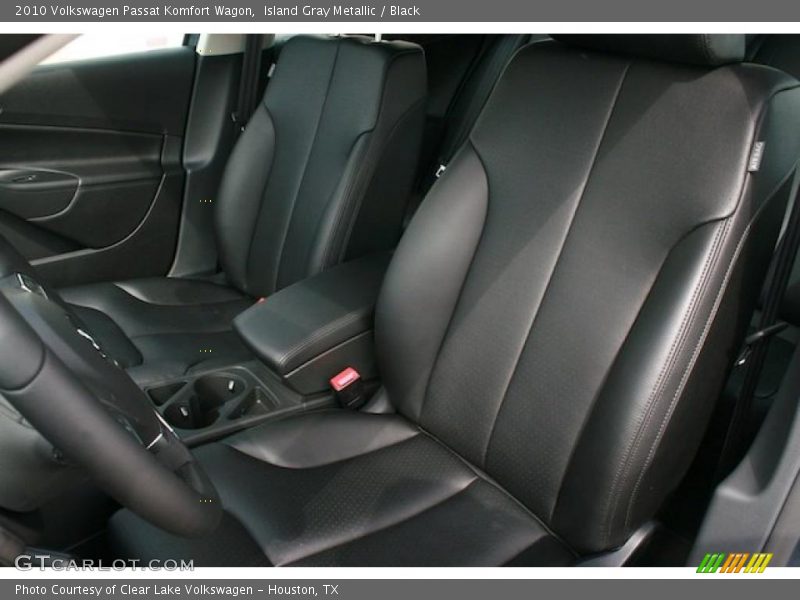 Island Gray Metallic / Black 2010 Volkswagen Passat Komfort Wagon