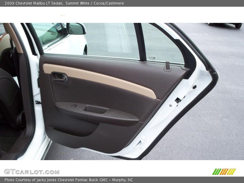 Summit White / Cocoa/Cashmere 2009 Chevrolet Malibu LT Sedan
