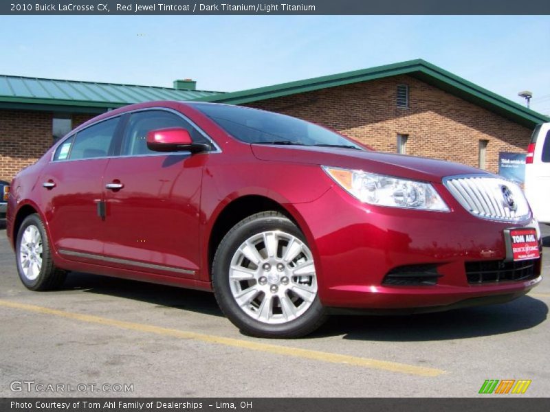 Red Jewel Tintcoat / Dark Titanium/Light Titanium 2010 Buick LaCrosse CX