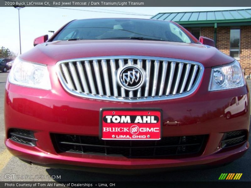 Red Jewel Tintcoat / Dark Titanium/Light Titanium 2010 Buick LaCrosse CX