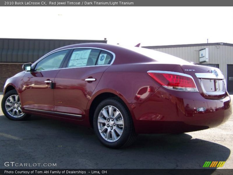 Red Jewel Tintcoat / Dark Titanium/Light Titanium 2010 Buick LaCrosse CX