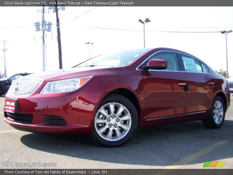 Red Jewel Tintcoat / Dark Titanium/Light Titanium 2010 Buick LaCrosse CX